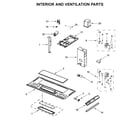 Amana AMV2307PFS3 interior and ventilation parts diagram