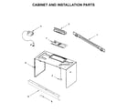 Maytag MMV1174FW3 cabinet and installation parts diagram