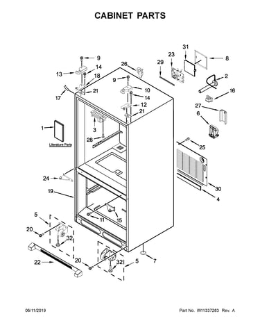 Cabinet parts