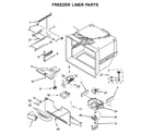 KitchenAid KRFC300EBS01 freezer liner parts diagram