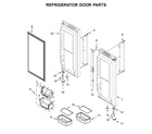 KitchenAid KRFC300EBS01 refrigerator door parts diagram