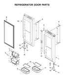 Refrigerator door parts