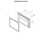 KitchenAid KRFC300EBS01 freezer door parts diagram