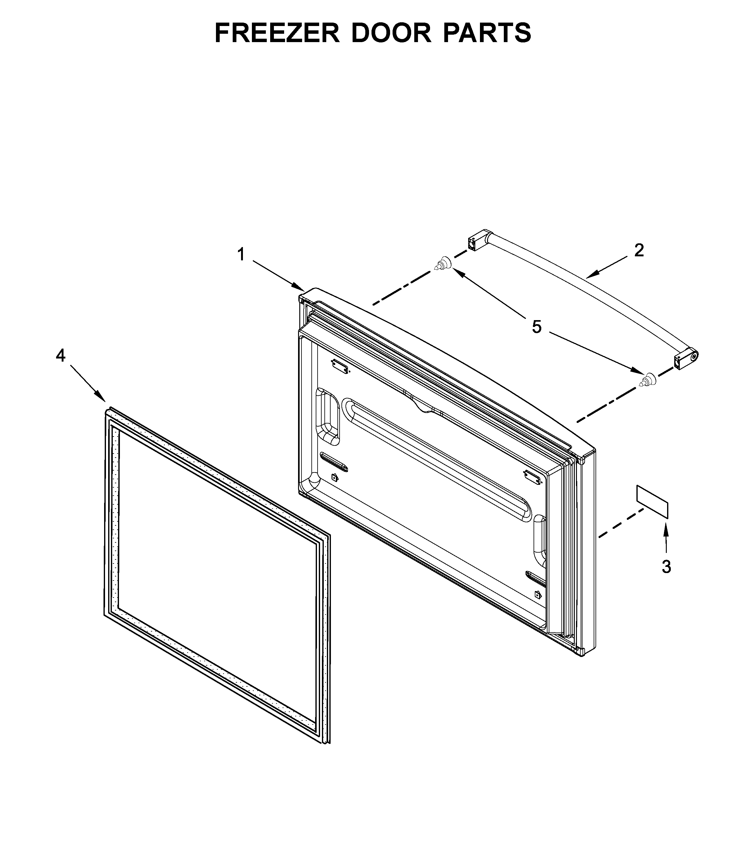 Freezer door parts