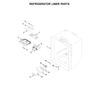 KitchenAid KRBR102ESS01 refrigerator liner parts diagram