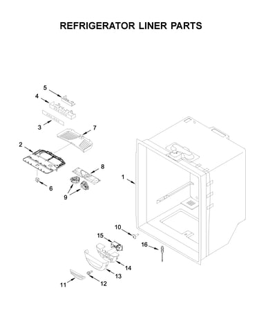 Refrigerator liner parts