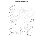 KitchenAid KRBR102ESS01 freezer liner parts diagram