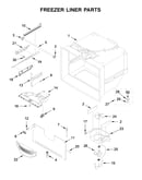 Freezer liner parts