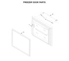 KitchenAid KRBR102ESS01 freezer door parts diagram