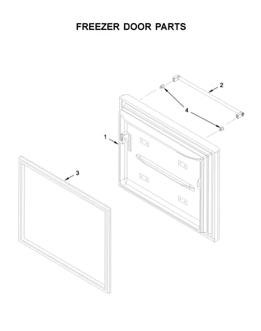 Freezer door parts