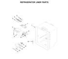 Whirlpool WRB329LFBM01 refrigerator liner parts diagram