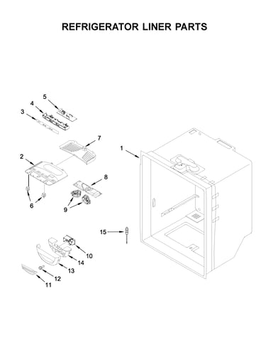 Refrigerator liner parts