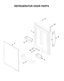 Refrigerator door parts
