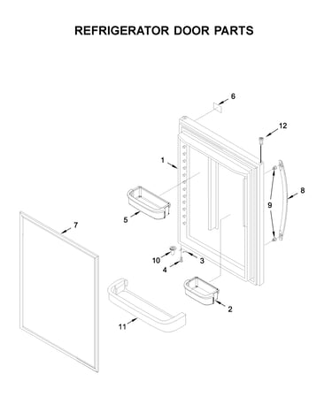 Refrigerator door parts