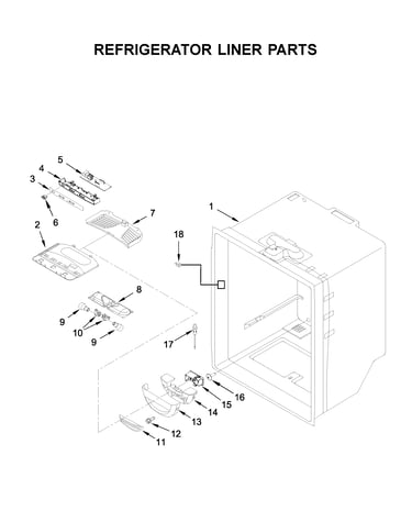 Refrigerator liner parts