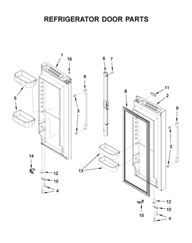Refrigerator door parts