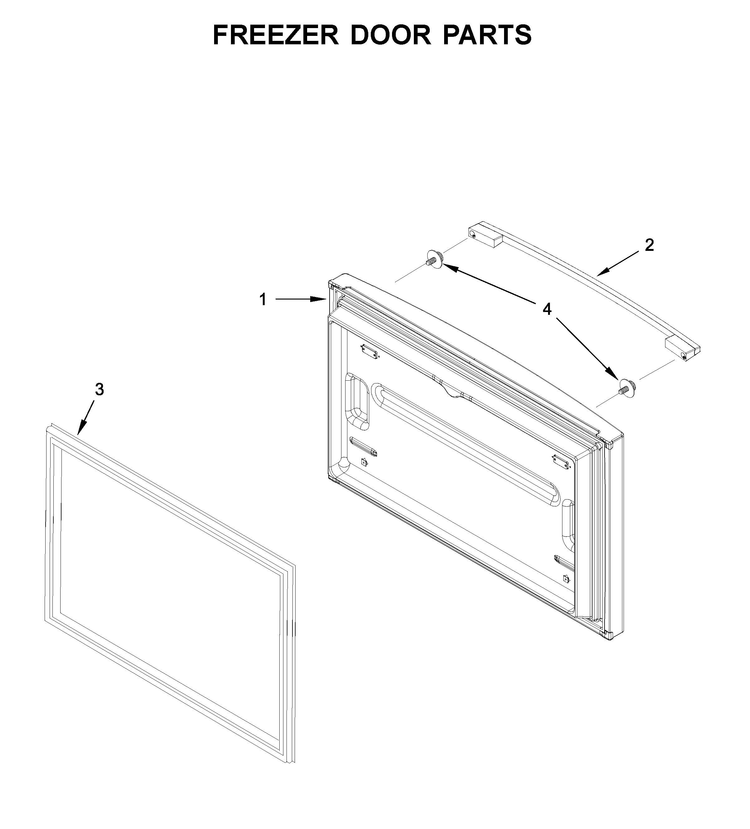 Freezer door parts