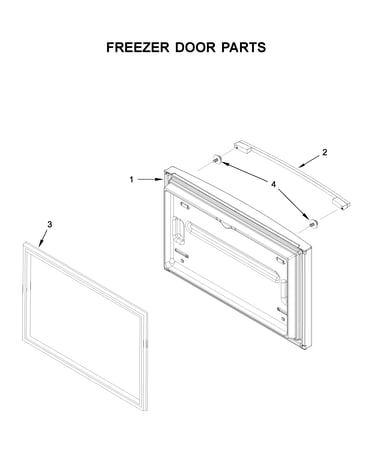 Freezer door parts