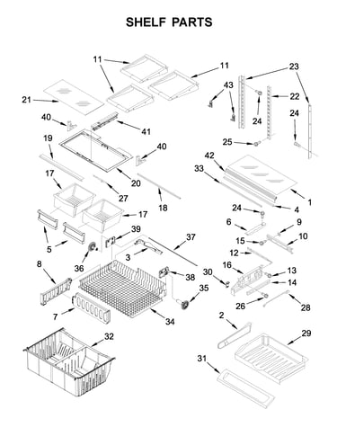 Shelf parts