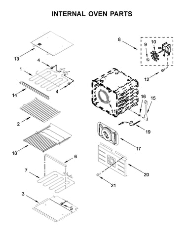 Internal oven parts