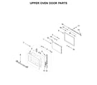 Jenn-Air JJW2827IL00 upper oven door parts diagram