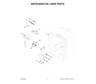 Maytag MBL1957FEZ04 refrigerator liner parts diagram