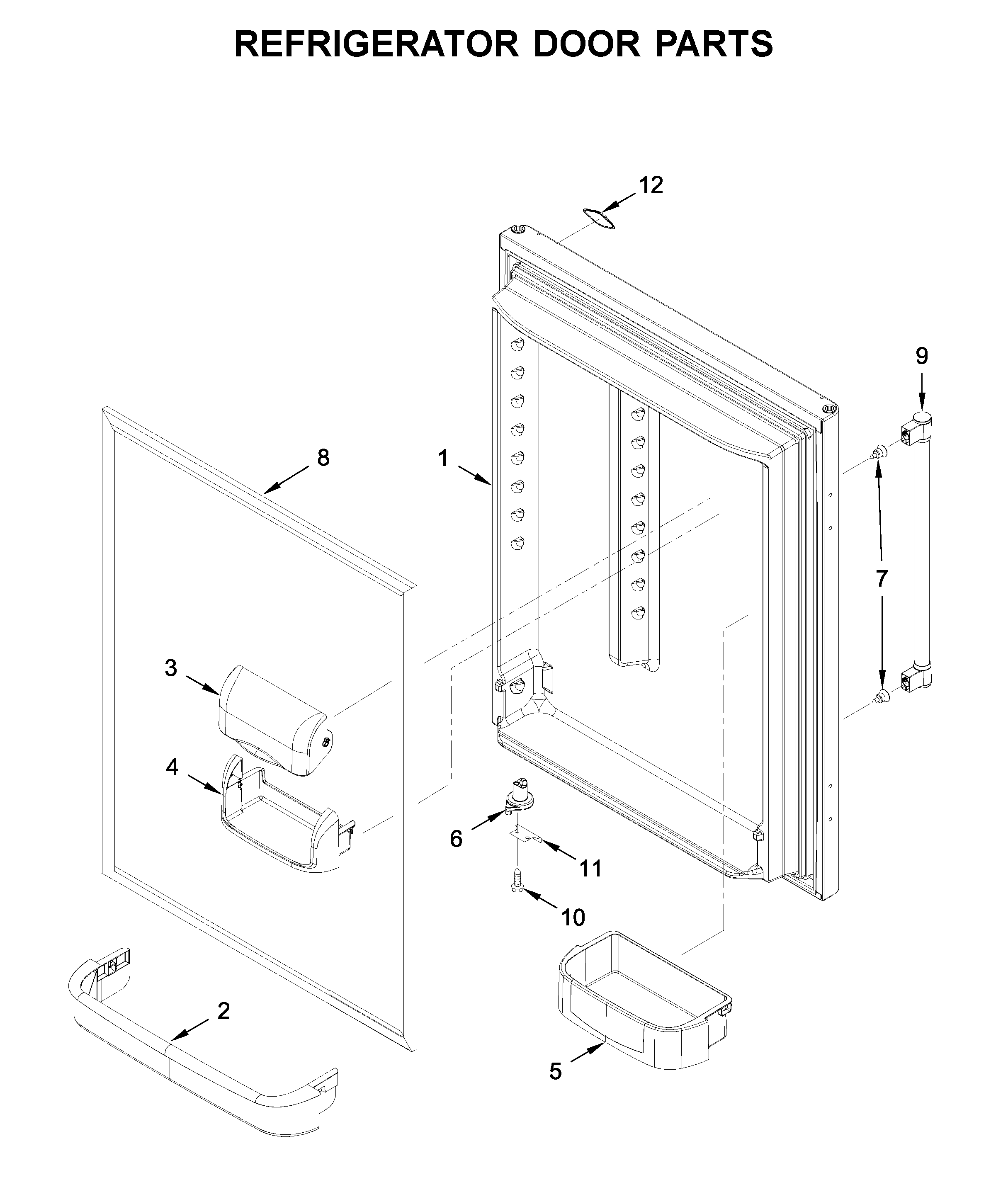 REFRIGERATOR DOOR PARTS
