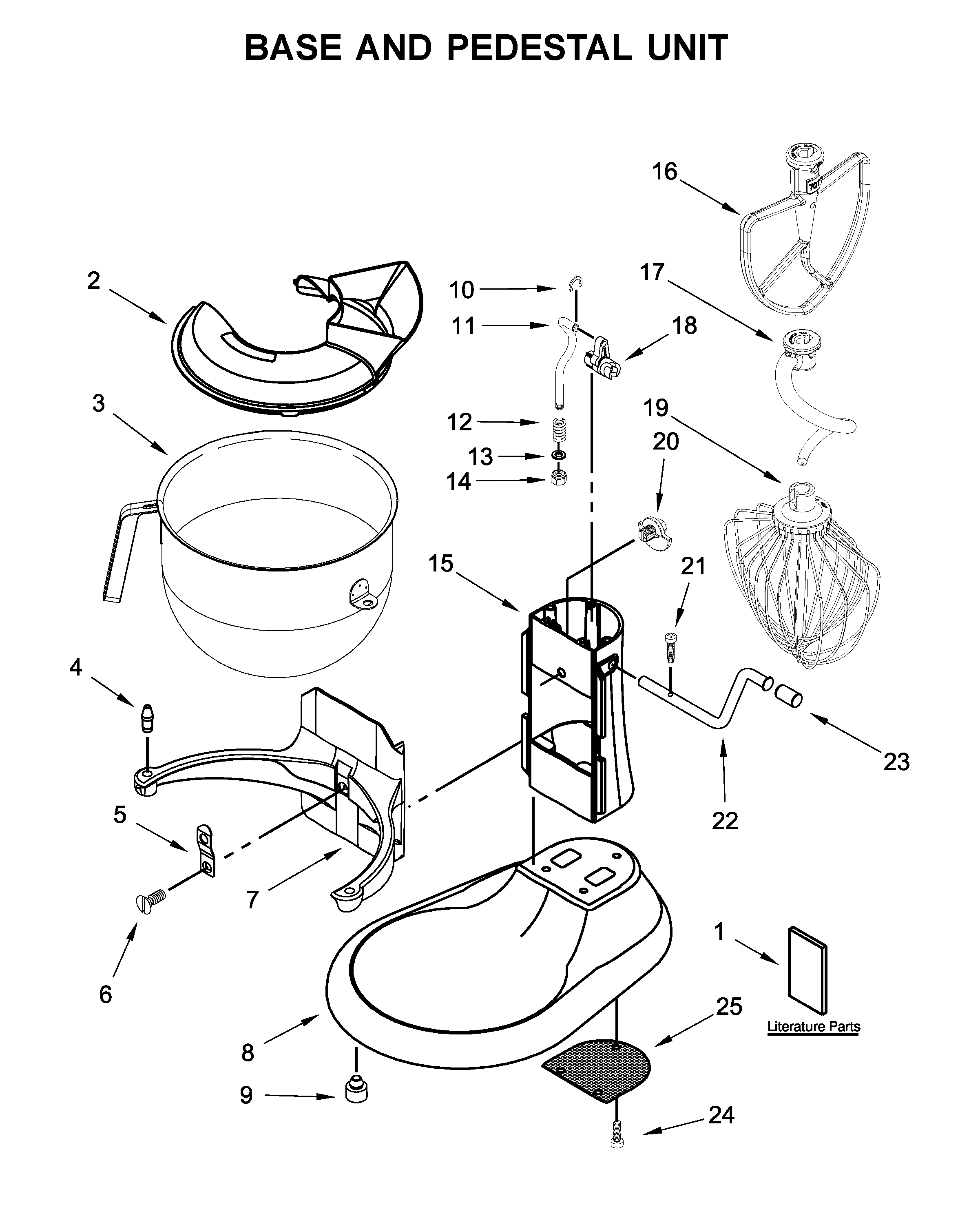 Base and pedestal unit