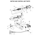 KitchenAid 5KSM156HMEGR4 motor and control unit parts diagram