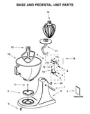 Base and pedestal unit parts