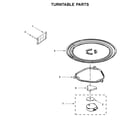 Whirlpool UMV1160CW7 turntable parts diagram