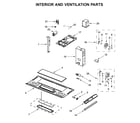 Whirlpool WMH31017HB3 interior and ventilation parts diagram