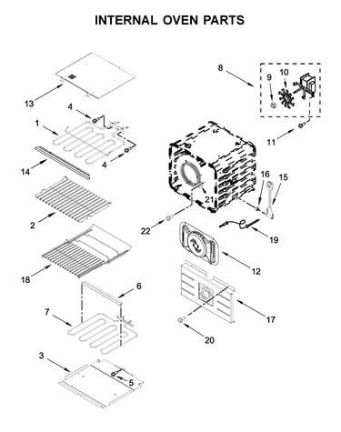Internal oven parts