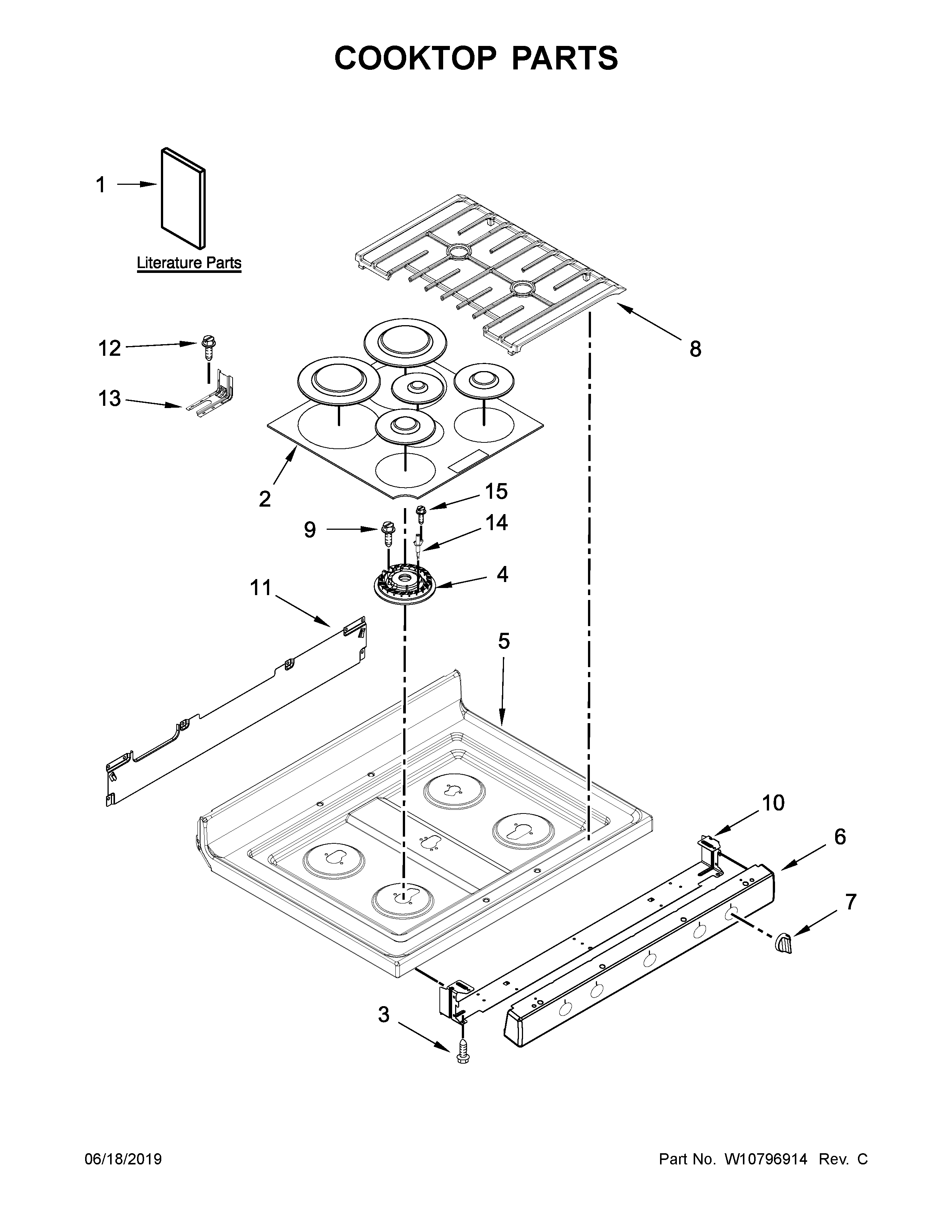 Cooktop parts