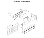 Whirlpool WFG540H0EE0 control panel parts diagram