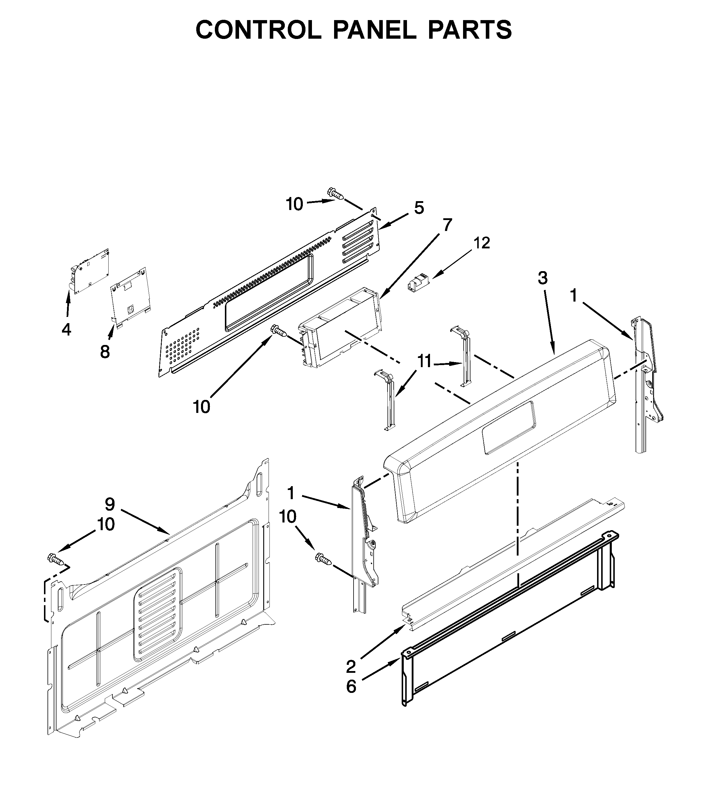 Control panel parts