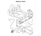 Whirlpool WFG540H0EW0 manifold parts diagram