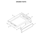 Whirlpool WFG540H0EH0 drawer parts diagram