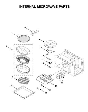 Internal microwave parts