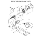 KitchenAid 3KSM95TCZ0 motor and control unit parts diagram