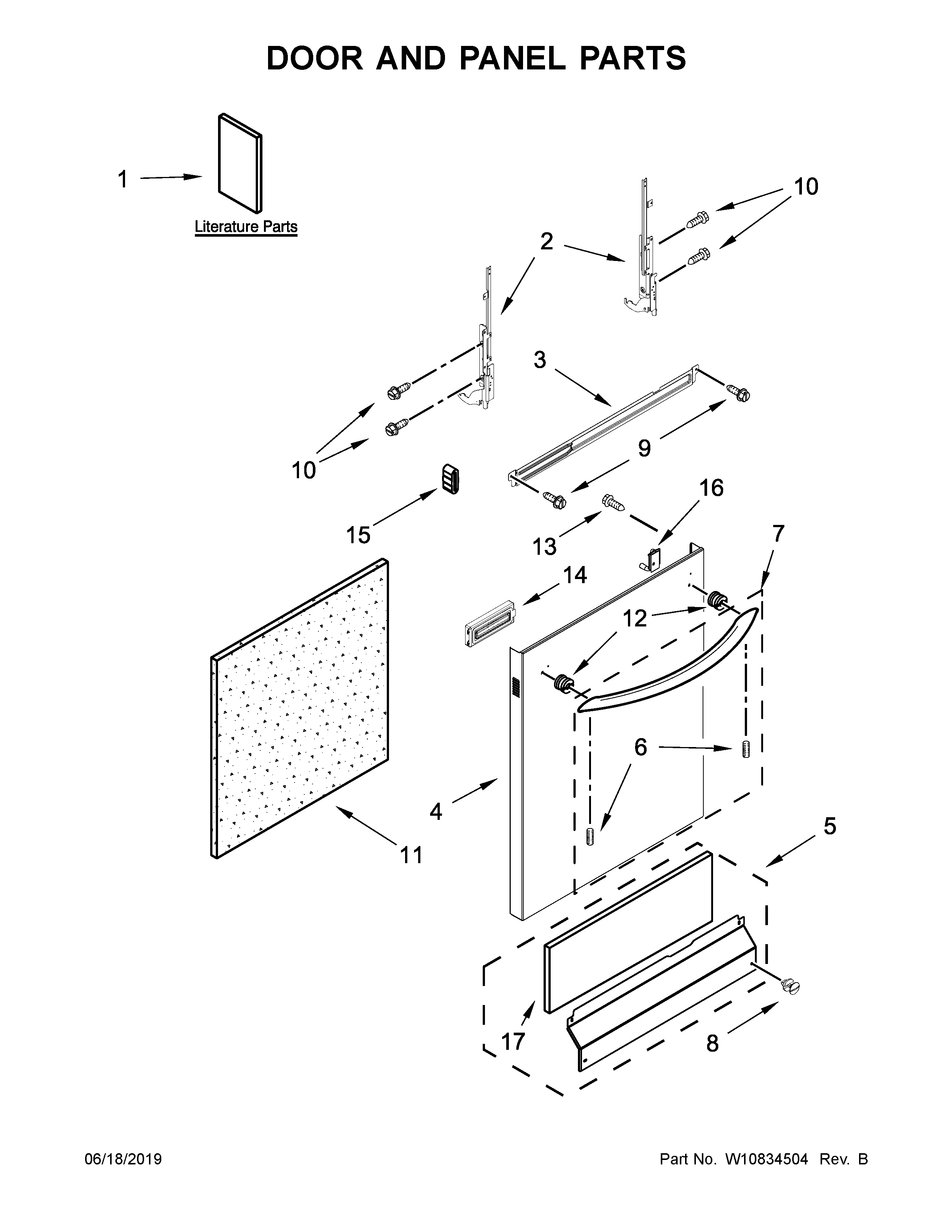 Door and panel parts