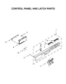 Control panel and latch parts