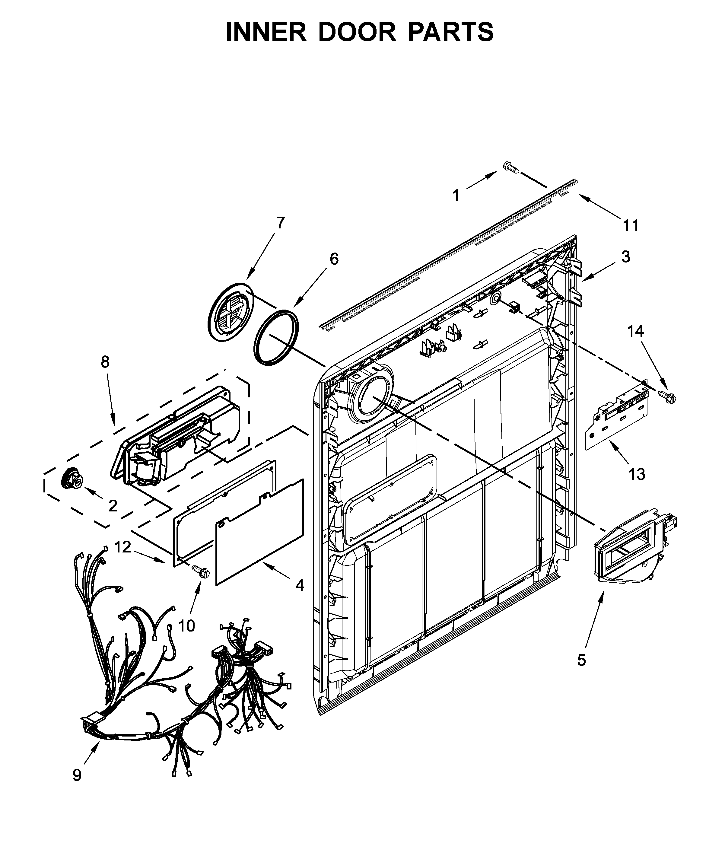 Inner door parts