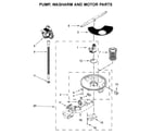 Amana ADB1500ADW3 pump, washarm and motor parts diagram