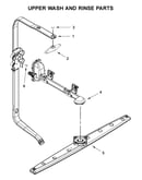 Upper wash and rinse parts