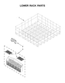 Lower rack parts