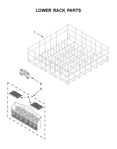 Lower rack parts