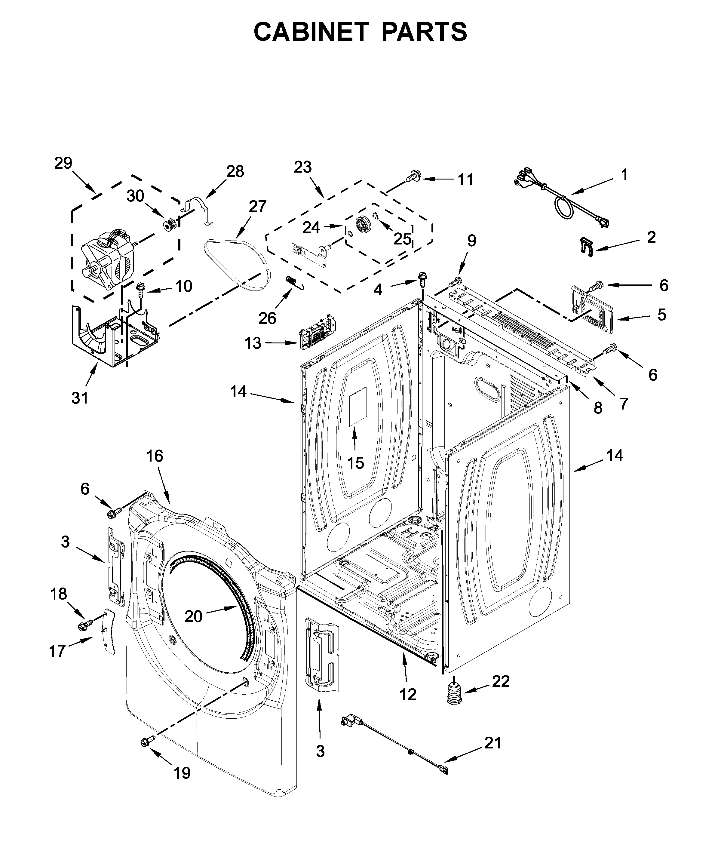Cabinet parts