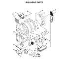 Amana YNED5800HW1 bulkhead parts diagram
