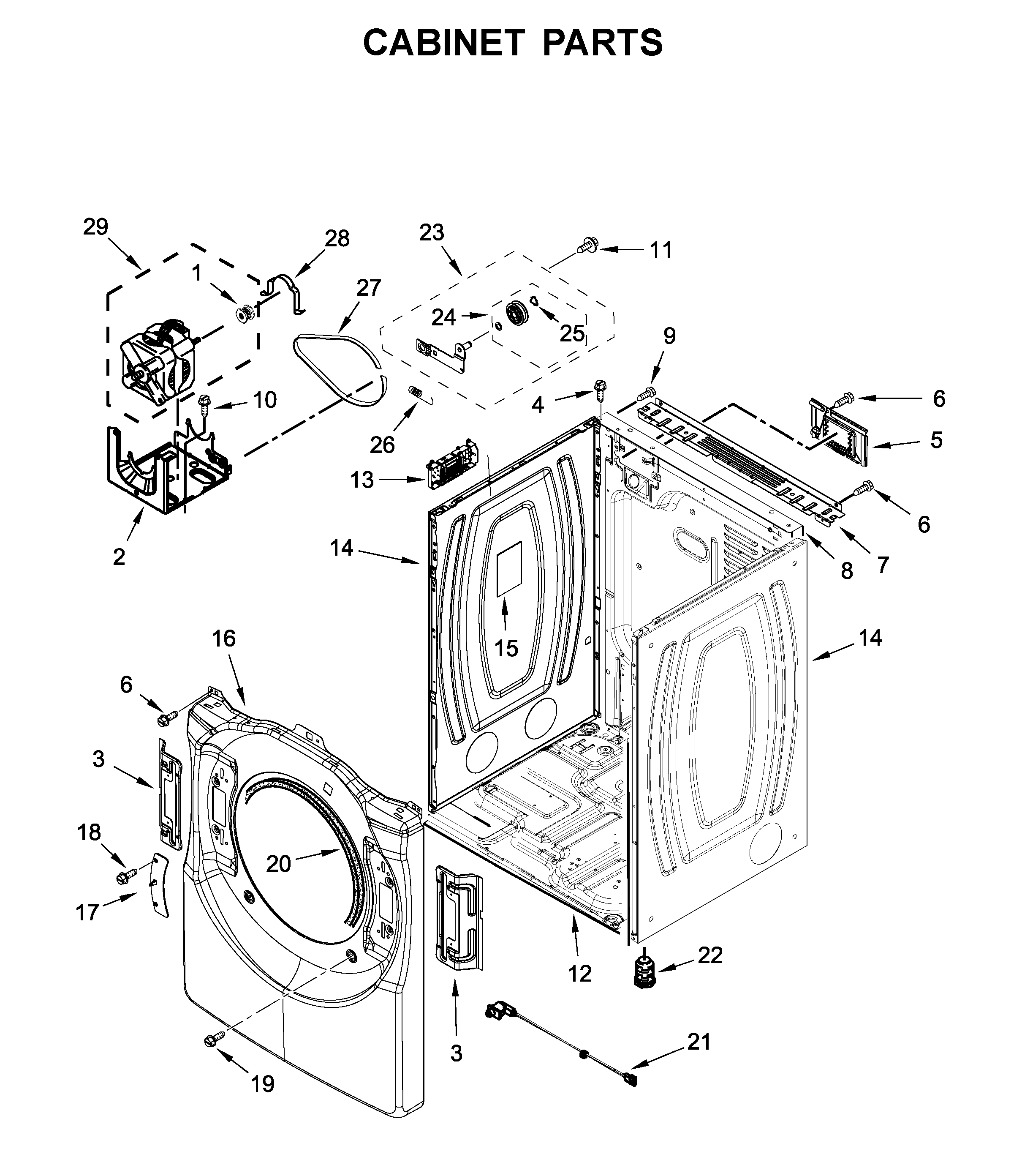 Cabinet parts
